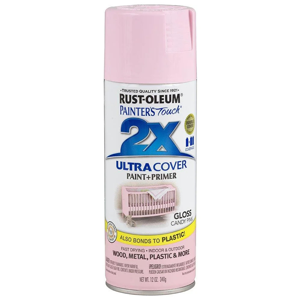 Rust-Oleum 249119 Painter's Touch 2X Ultra Cover, 12 Oz, Gloss Candy Pink | Walmart (US)