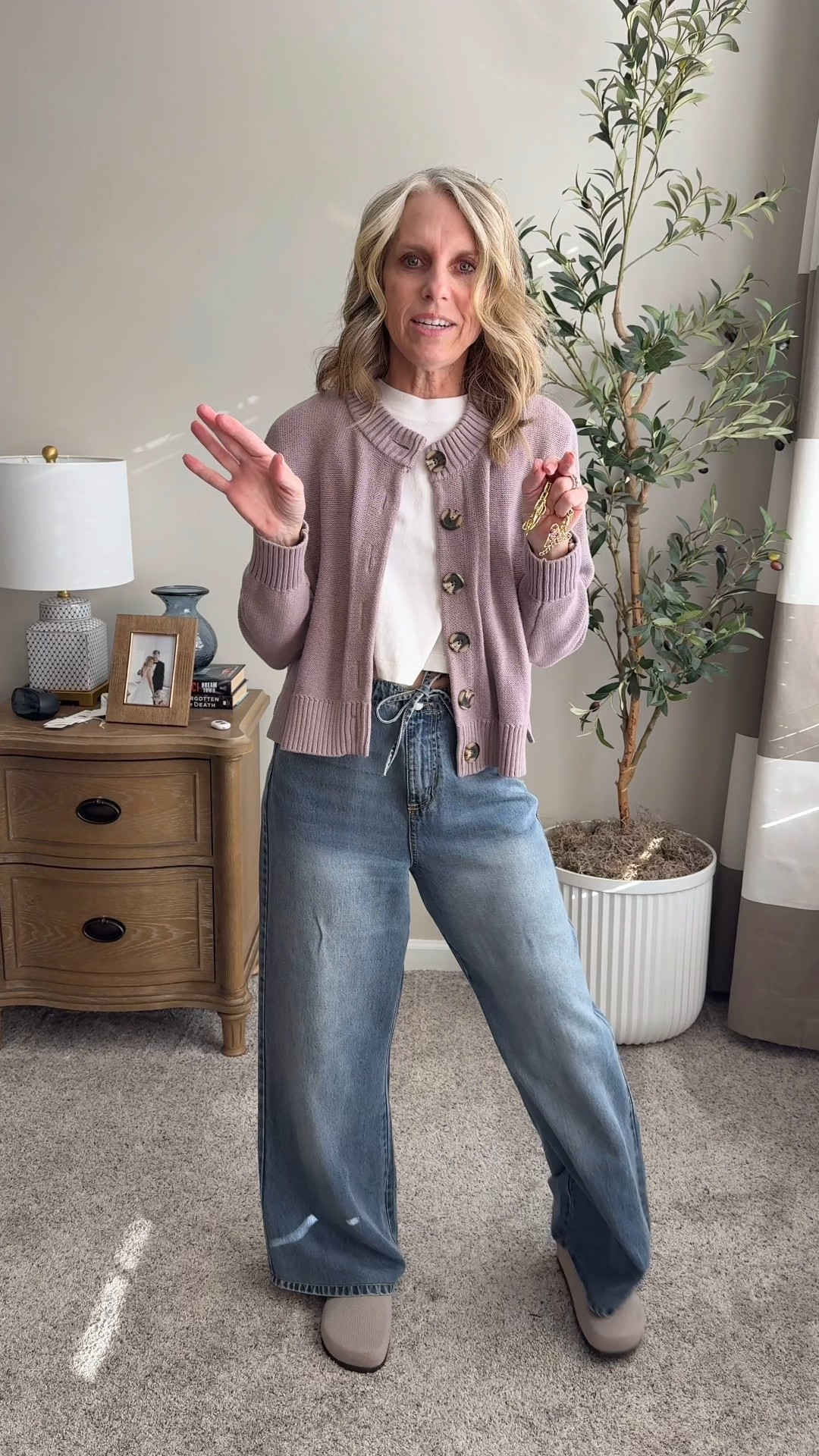 Wearing small pants and XS sweater 

#LTKdayinmylife #LTKOver40 #LTKBeauty