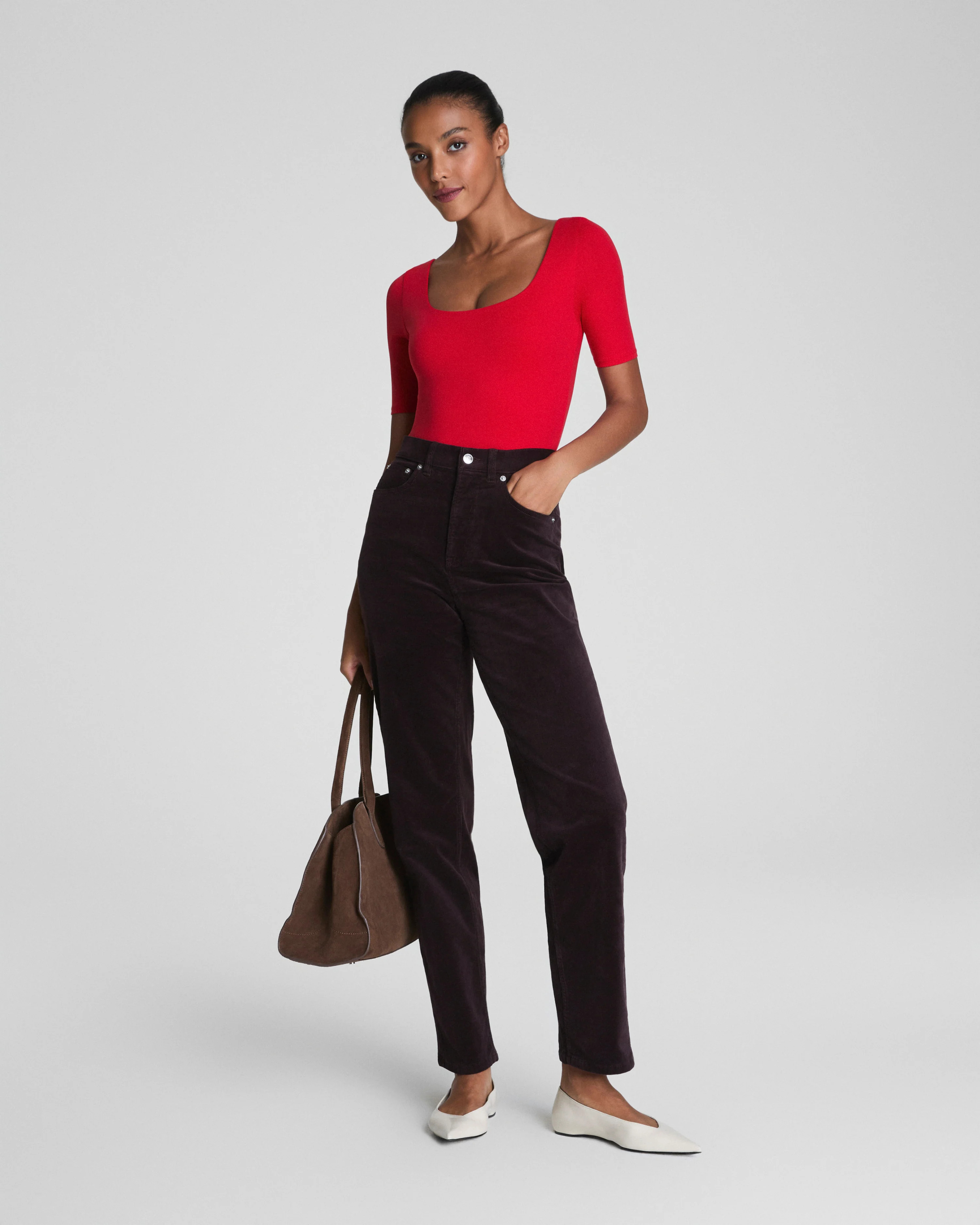 90s Straight Leg Corduroy Pants – SPANXshape™ 360 | SPANX | Spanx