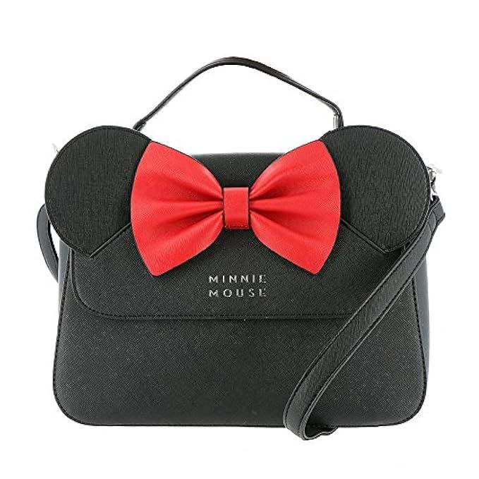 Loungefly Faux Leather Minnie Mouse Crossbody Bag | Amazon (US)
