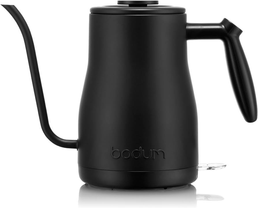 Bodum 34oz Bistro Gooseneck Electric Water Kettle, Pour Over Coffee & Tea, Stainless Steel, Matte... | Amazon (US)