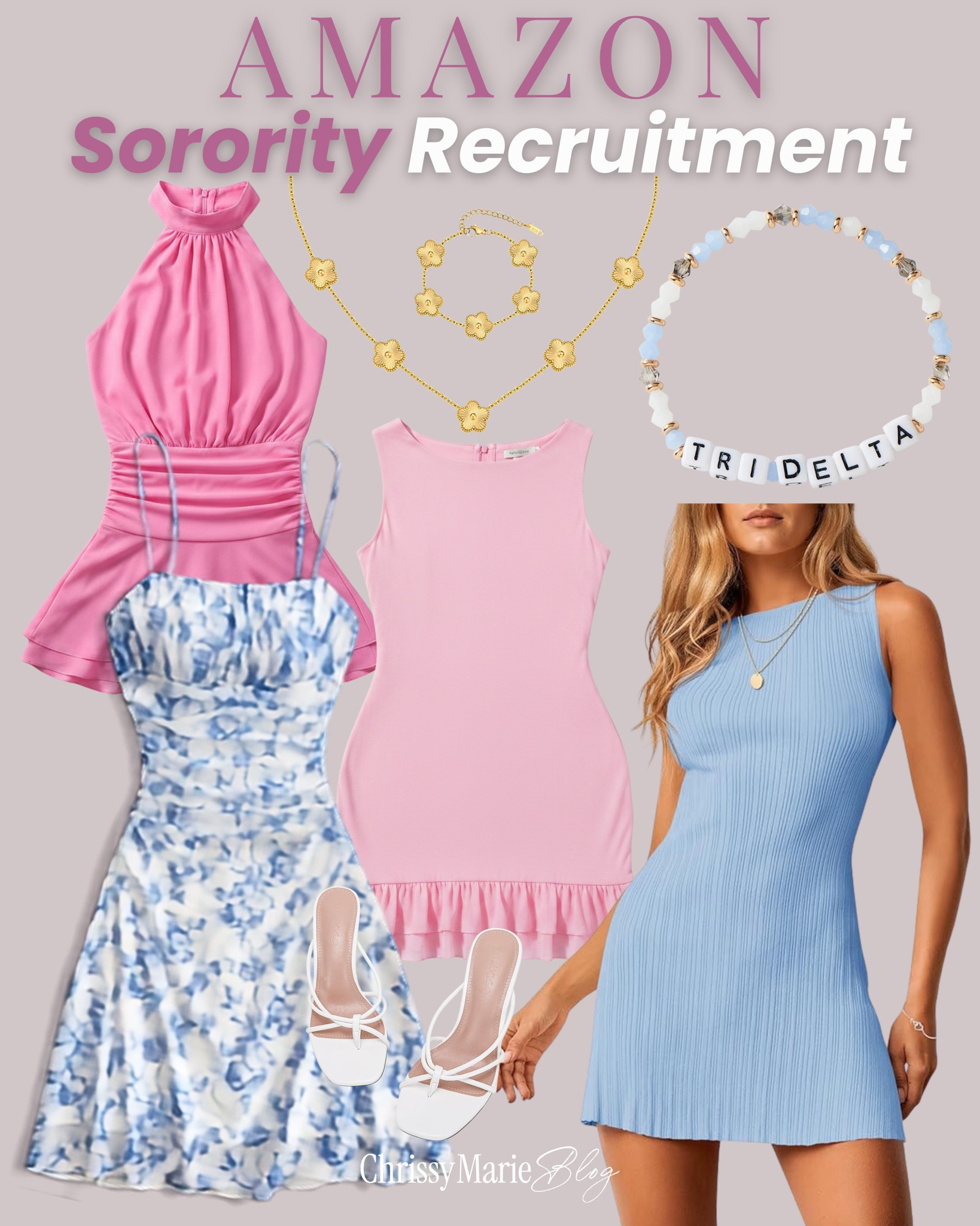 Sorority recruitment outfits that feel polished without making you look like you tried to become a different person overnight. Easy dresses, cute sets, and shoes you can actually survive the day in. 

 #LTKgrwm #LTKootd #LTKBeauty