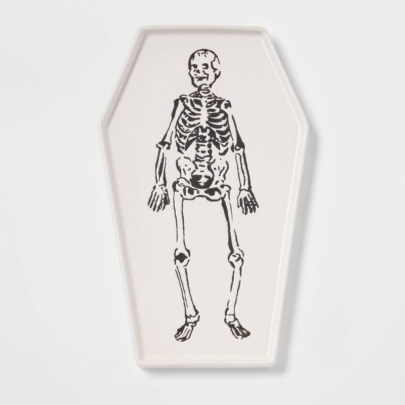 13" x 8" Stoneware Skeleton Serving Platter - Threshold™ | Target