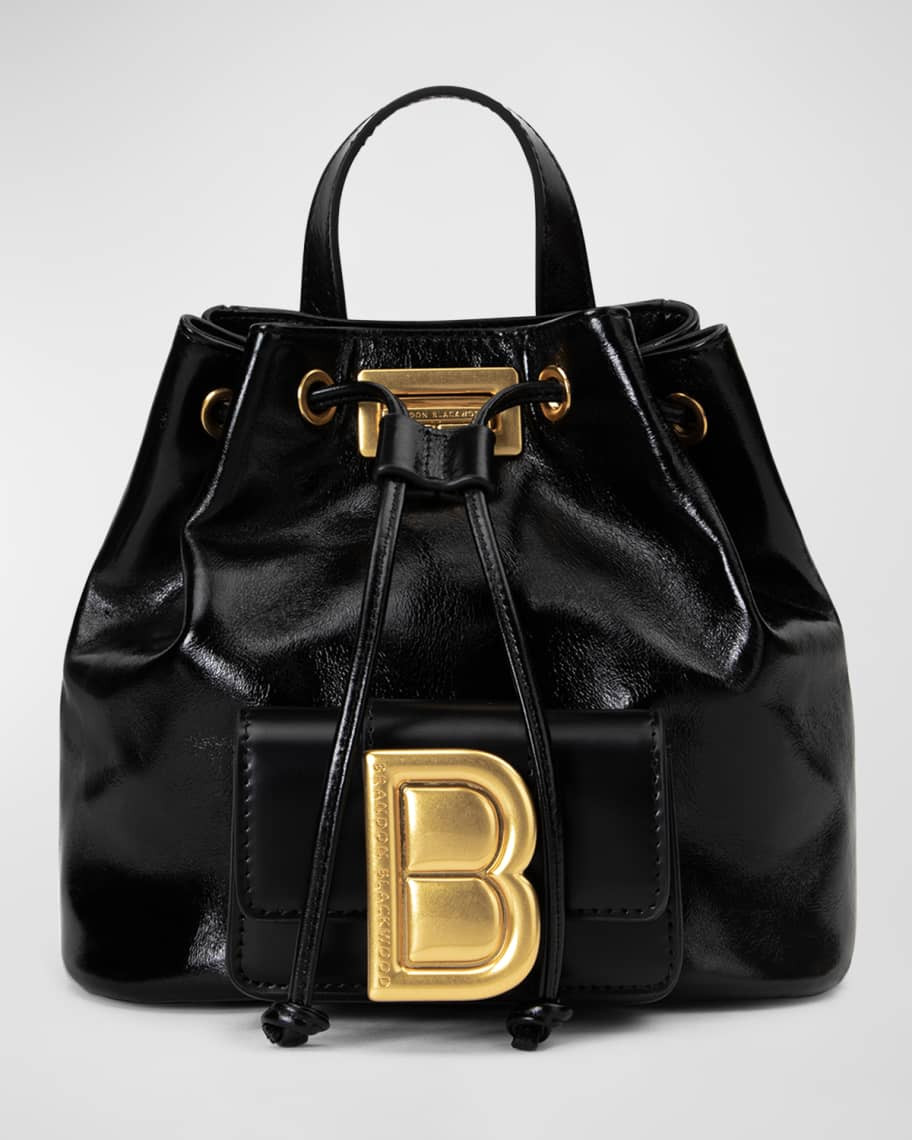 Brandon Blackwood Midori Drawstring Leather Backpack | Neiman Marcus