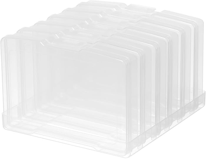 novelinks Transparent 4" x 6" Photo Storage Boxes, 6 Inner Photo Organizer Cases with Tray, Pictu... | Amazon (US)