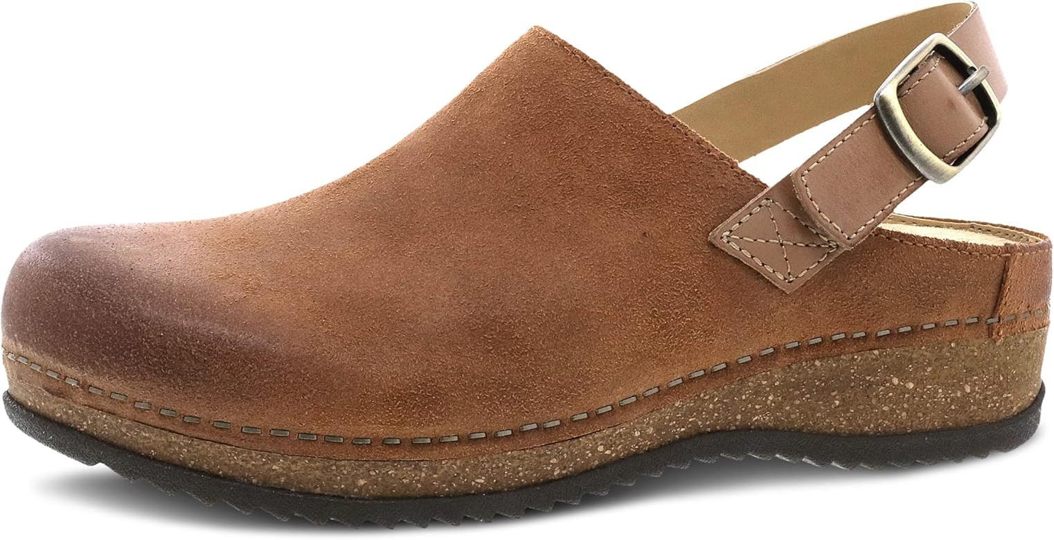 Amazon.com | Dansko Women's Merrin Sling-Back Mule Clog - Dual Density Cork/EVA Midsole and Light... | Amazon (US)