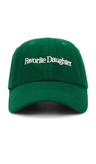 Favorite Daughter Classic Logo Baseball Hat in Green. | Revolve Clothing (Global)
