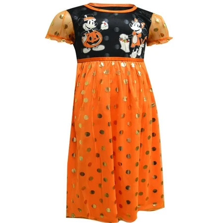 Disney Girls Dress Like Minnie Mouse Halloween Party Nightgown (6) | Walmart (US)