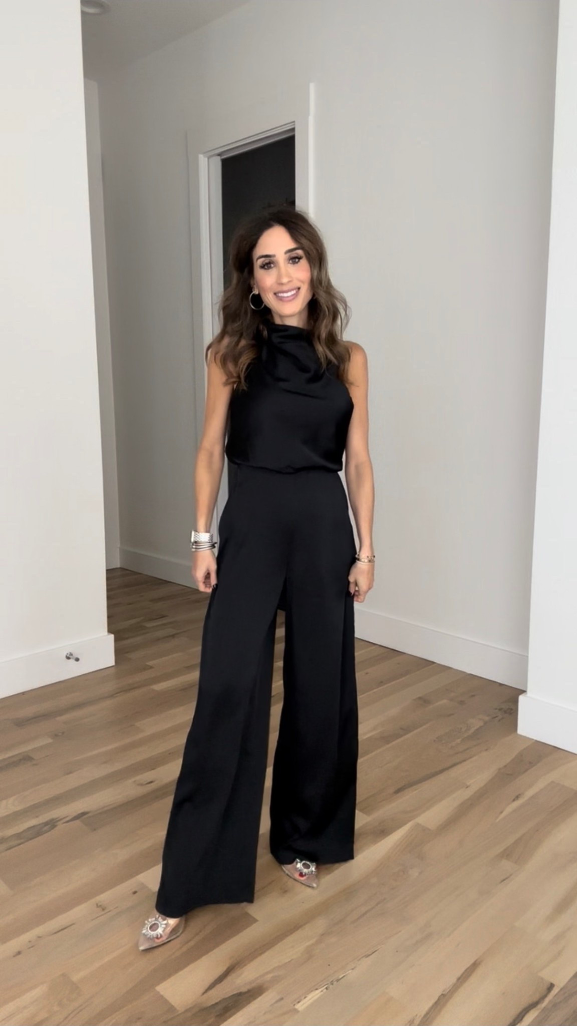 New  years eve outfit idea. Black jumpsuit petite friendly size xxs 

#LTKFindsUnder50 #LTKHoliday #LTKFindsUnder100