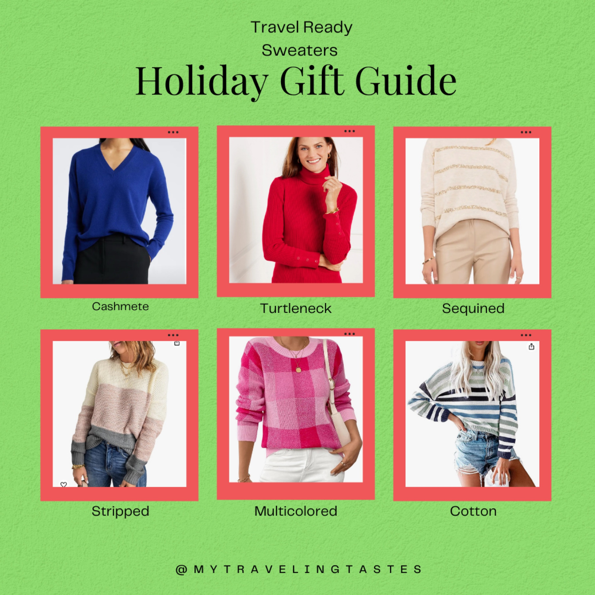 These travel sweaters make the perfect holiday gift to give or get! Most styles come in multiple colors. Something for every budget  

#LTKOver40 #LTKTravel #LTKGiftGuide