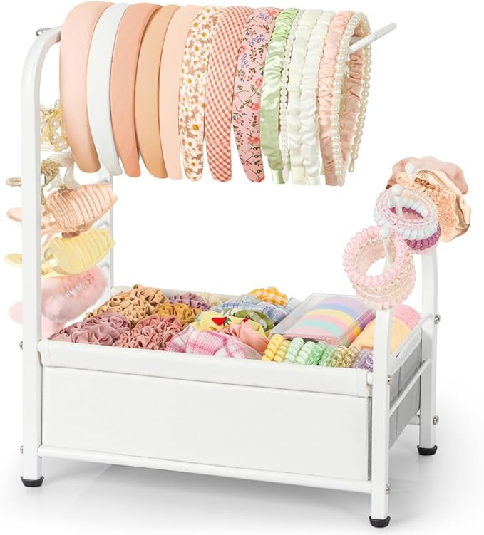 Keebofly Headband Holder Stand - Versatile Organizer for Scrunchies, Bows & Claw Clips - Compact ... | Amazon (US)