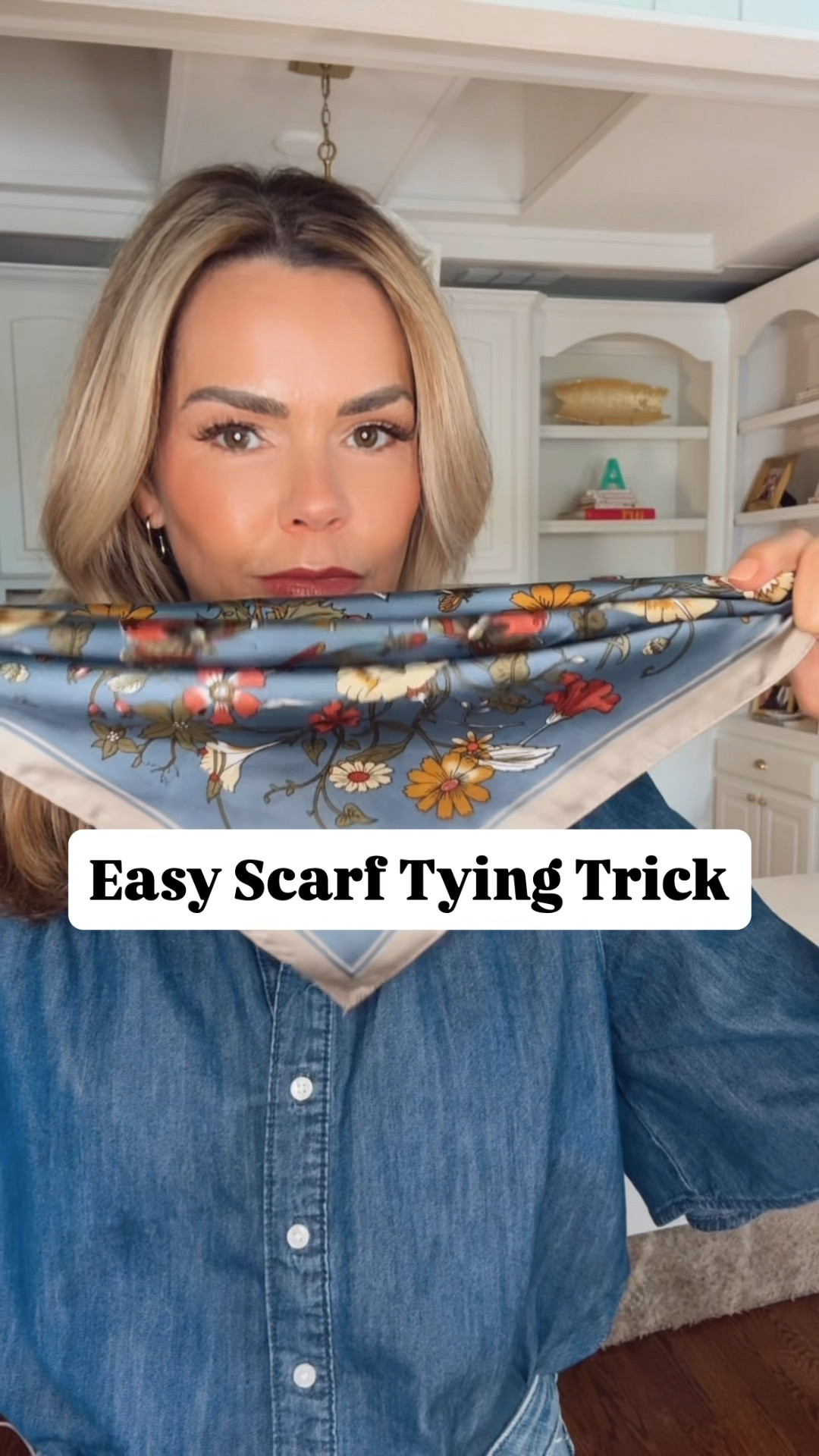 The easiest scarf tying trick! 