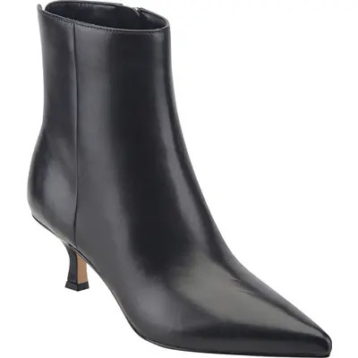 Marc Fisher LTD Francy Kitten Heel Bootie in Dark Natural at Nordstrom, Size 6 | Nordstrom
