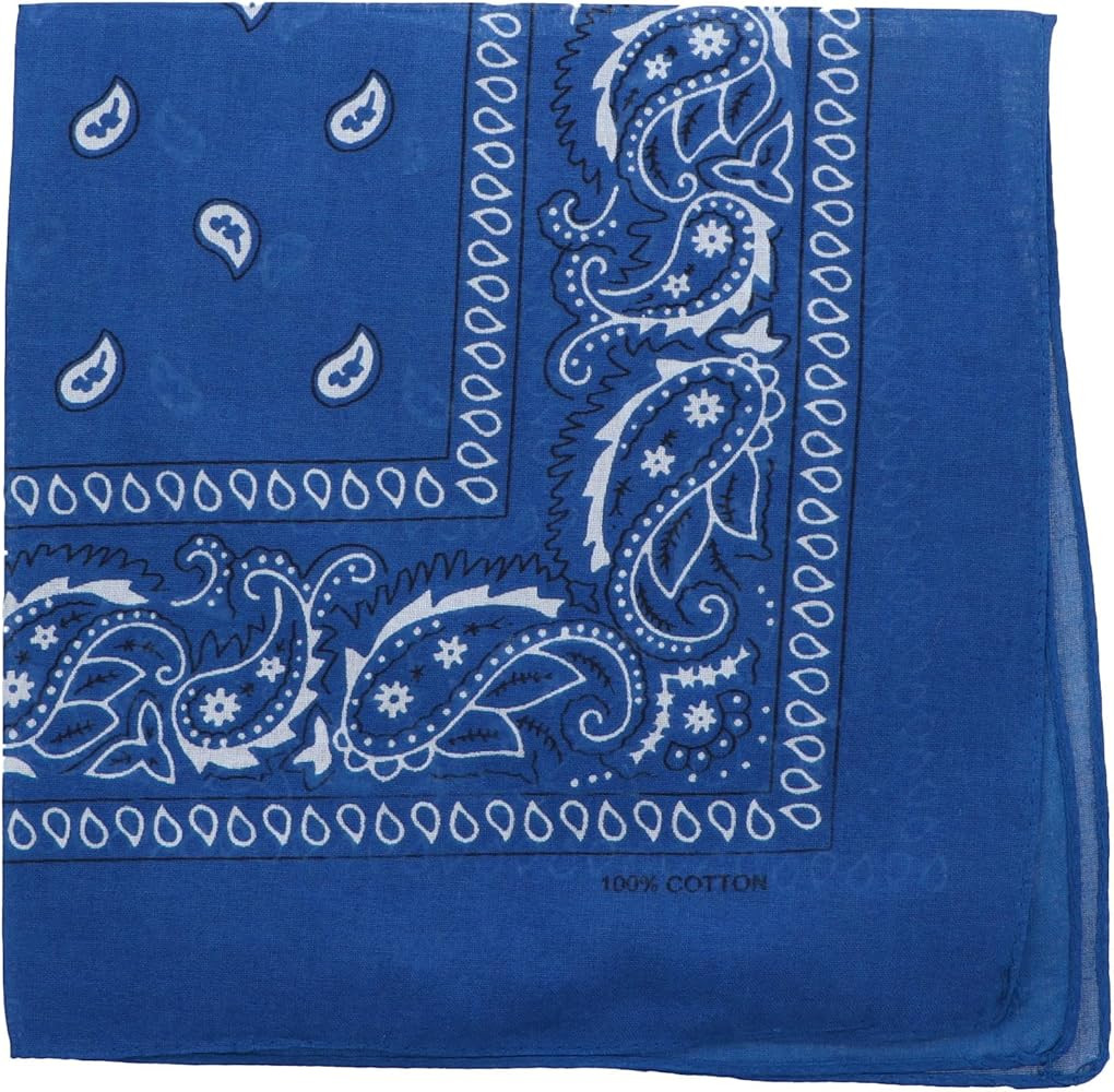 Motique Accessories 22 Inch Cotton Paisley Bandana | Amazon (US)