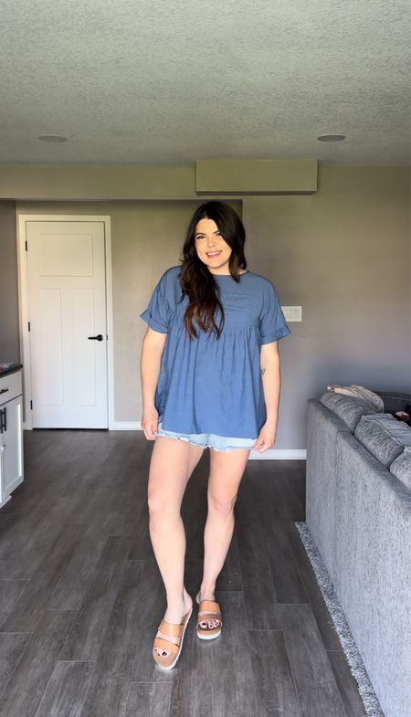 Casual midsize outfit from Amazon! Perfect for mom and the go. I love that peep tops are coming back in especially for those of us with a thick tummy. Top is free people look like from Amazon shorts are Old Navy size 14
Mom outfit, midsize outfit, summer outfit, casual outfit, vacation outfit

#LTKMidsize #LTKStyleTip #LTKFindsUnder50