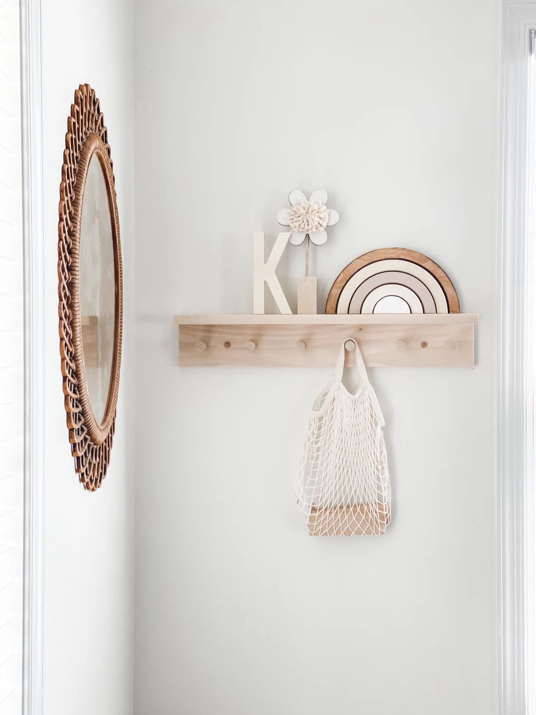 Neutral Rainbow Decor  Wooden Rainbow Decor  Rainbow Decor  - Etsy | Etsy (US)