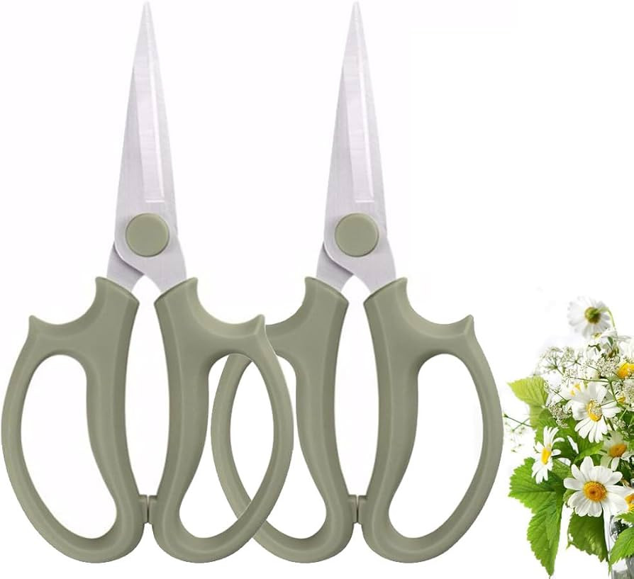 Leize Flower Scissors, Premium Thickened Stainless Steel Floral Shears, Strong Pruner for Flowers... | Amazon (US)