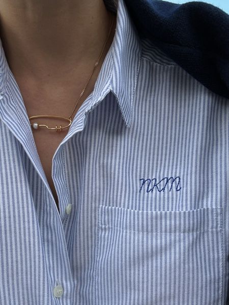 details matter 🤍
that’s why I had my initials embroidered on my sézane shirt!
this is complementary so why not be a little extra here ;)