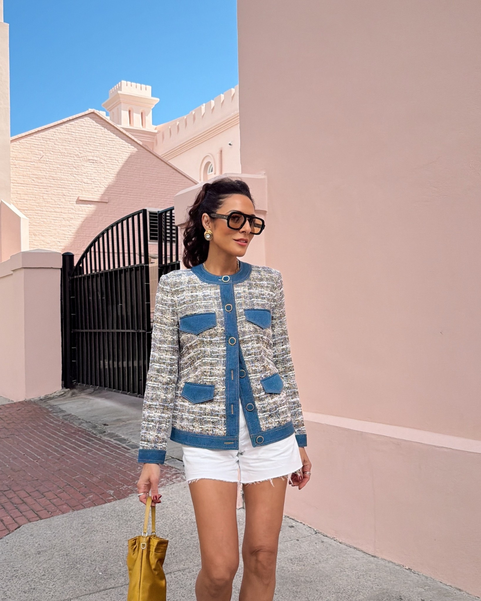 Spring trend I’m loving, denim and tweed! 💙🤍

#LTKSeasonal #LTKOver40 #LTKstorytime