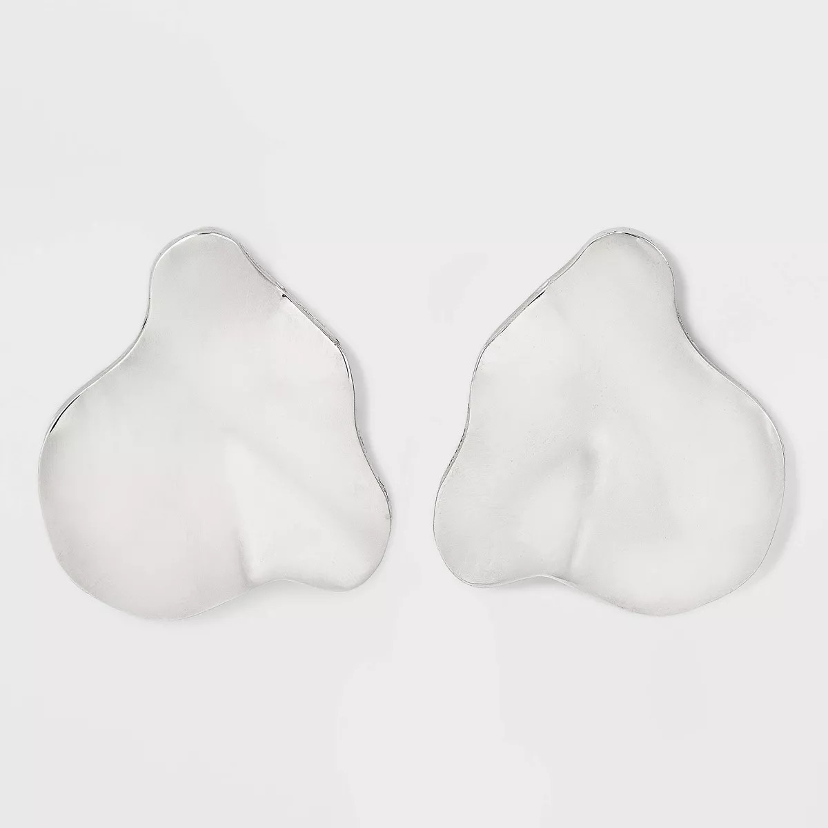 Flat Wavy Post Earrings - Universal Thread™ Silver | Target