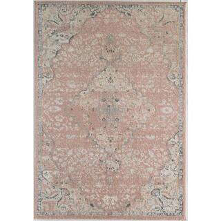 Rugs America Hailey Harper Pink Amaranth Transitional Vintage 12 ft. x 15 ft. Area Rug-RA30669 - ... | The Home Depot
