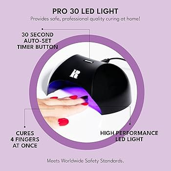 Red Carpet Manicure Pro30 LED Gel Polish Curing Light 6 Watt Nail Lamp, LED Light for Gel Nail Po... | Amazon (US)