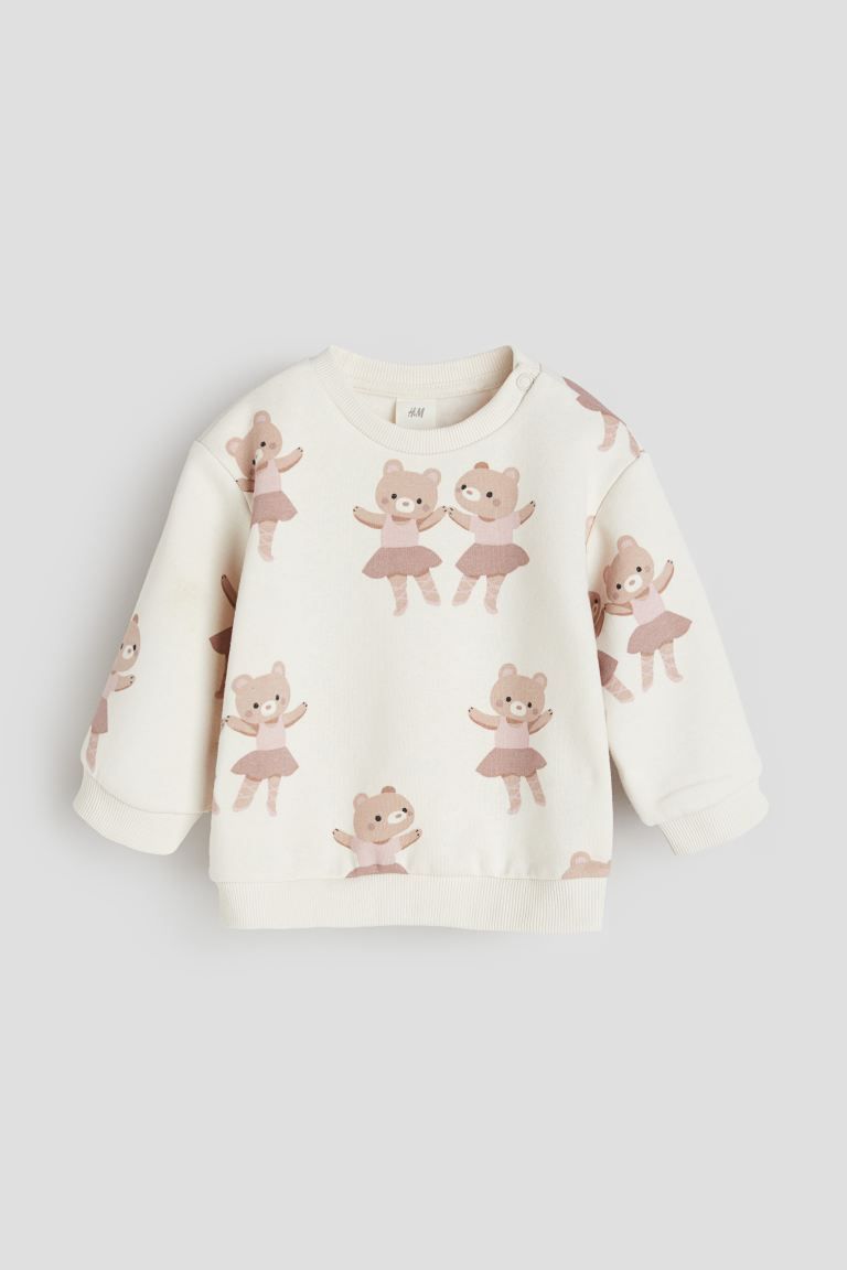 Sweatshirt - Cream/ballerinas - Kids | H&M US | H&M (US + CA)