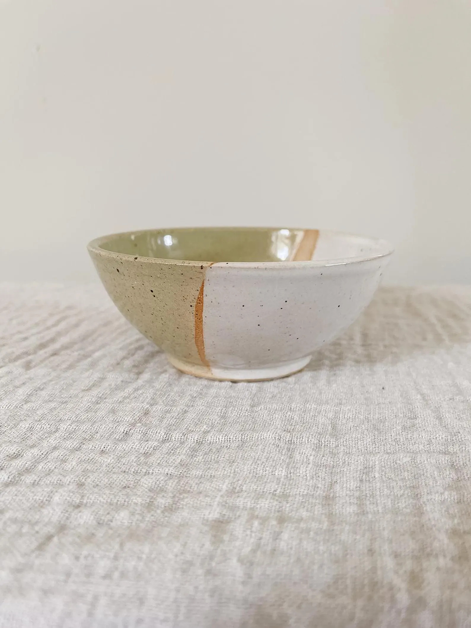 Handmade Speckled Pottery Bowl: Green and White Ceramic Jewelry Holder - Etsy | Etsy (US)