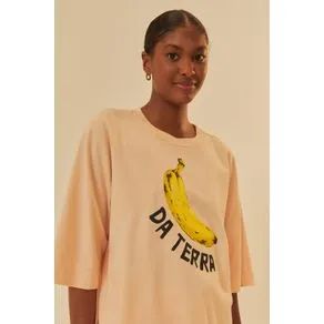 T-Shirt Fit Mangão Estampada Banana Da Terra | Farm Rio (BR)