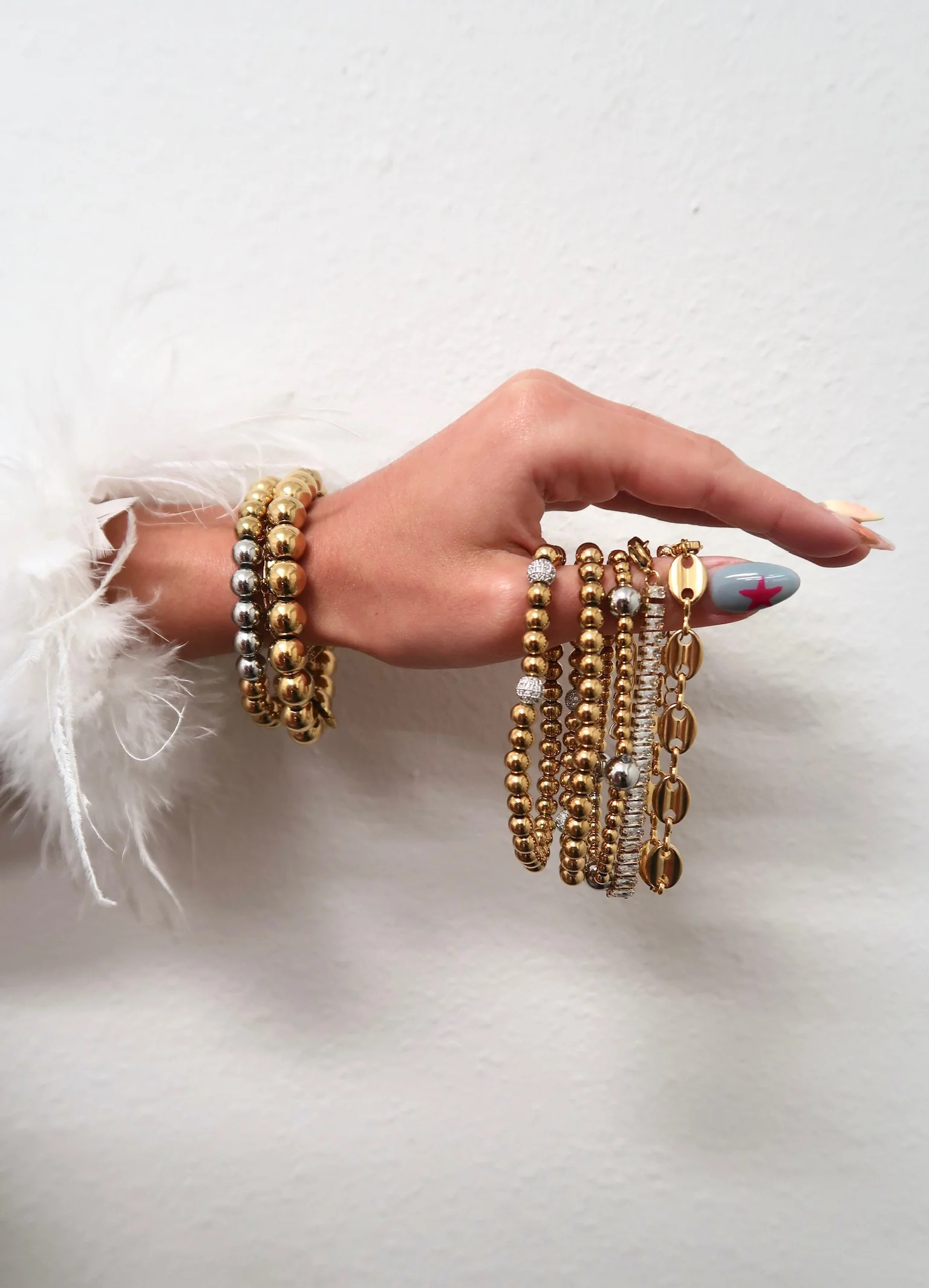 Sugar Hill 7 Piece Stainless Mixed Metal Bracelet Stack | KC Chic Designs