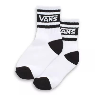 Vans Toddler Vans Drop V Crew Sock (White/Black) | Vans (US)