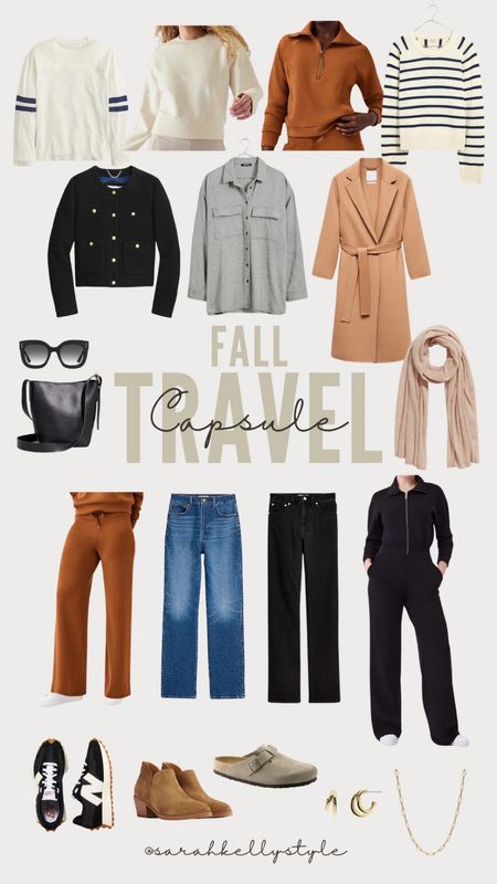 Fall travel capsule, fall outfit, fall look, travel, Sarah Kelly style 

#LTKtravel #LTKstyletip #LTKSeasonal
