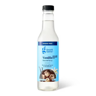 Sugar Free Vanilla Naturally Flavored with other Natural Flavors Flavored Syrup - 12.7 fl oz - Good & Gather™ | Target