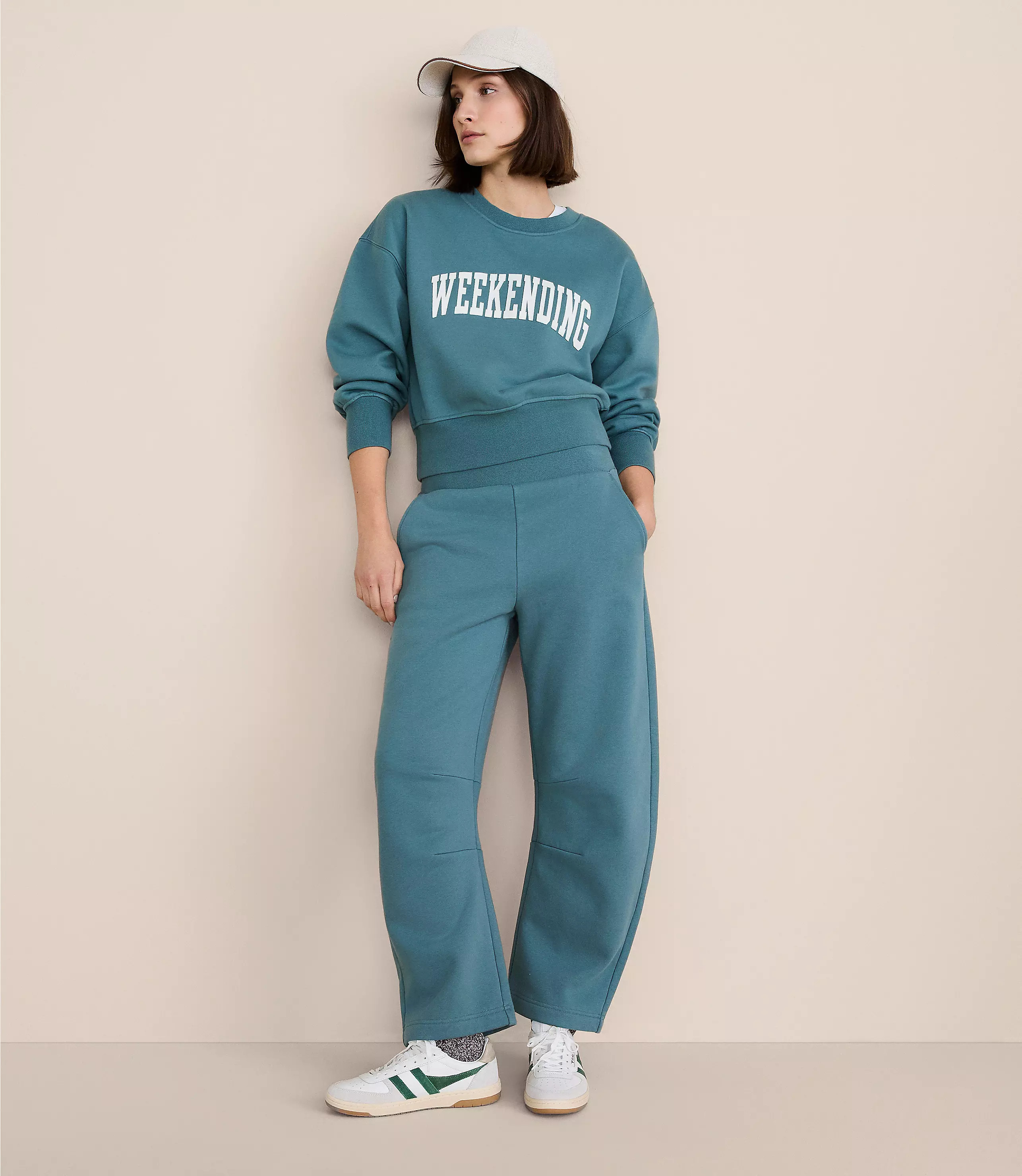 Lou & Grey Elite Fleece Barrel Pants | LOFT