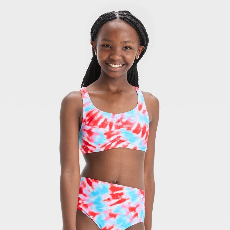 Girls' Splash Tie-Dye Bikini Set - art class™ | Target