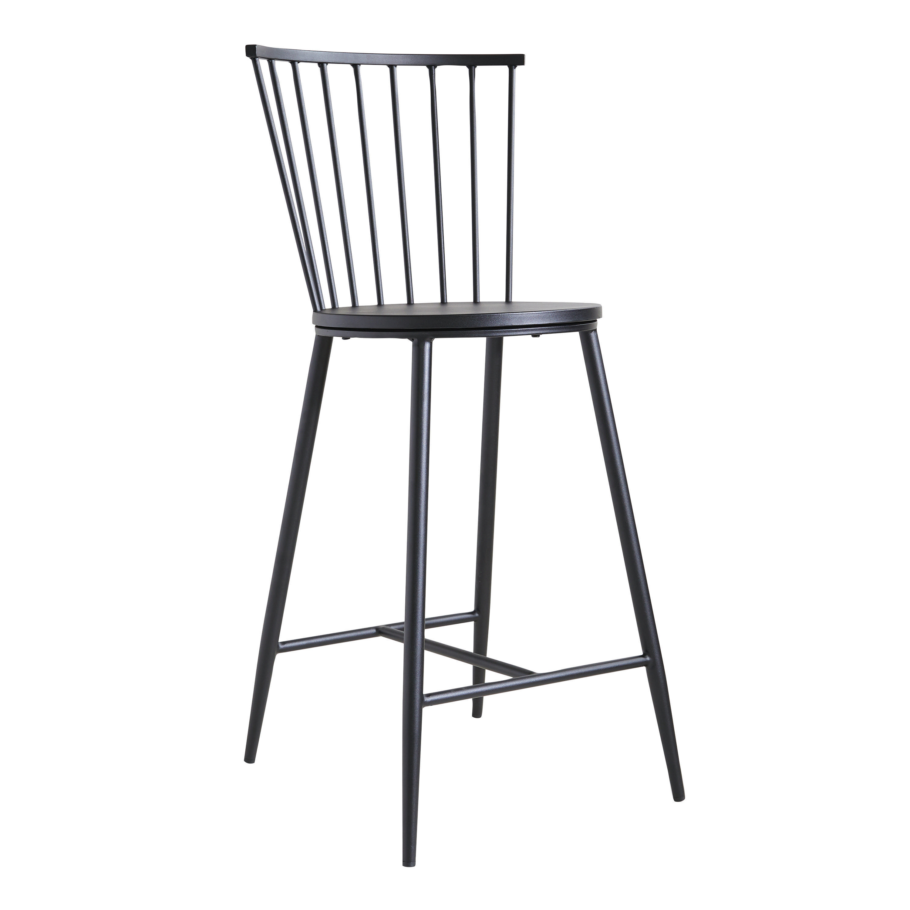 Neal Black Steel Counter Stool - World Market | World Market
