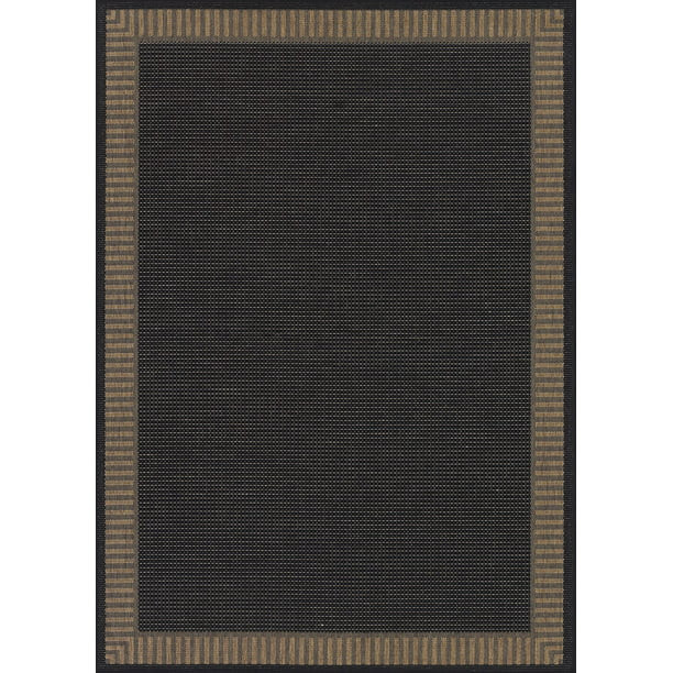 Couristan Recife Wicker Stitch Rug Black-Cocoa  Walmart Finds Walmart Deals Walmart Sales | Walmart (US)