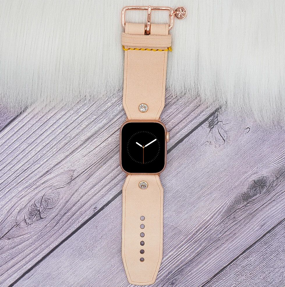 Ready to Ship - Sivella Band in Natural Vachetta Leather (All Sizes & Watch Types) | Spark*l