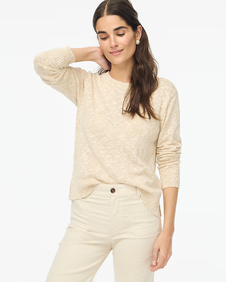 Crewneck beach sweater | J.Crew Factory