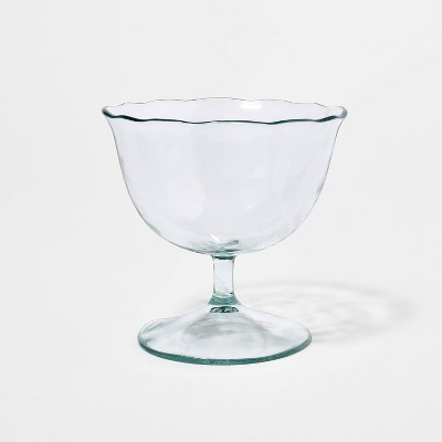 7 fl oz Acrylic Ruffled Coupe Short Clear - Threshold™ designed with Studio McGee | Target