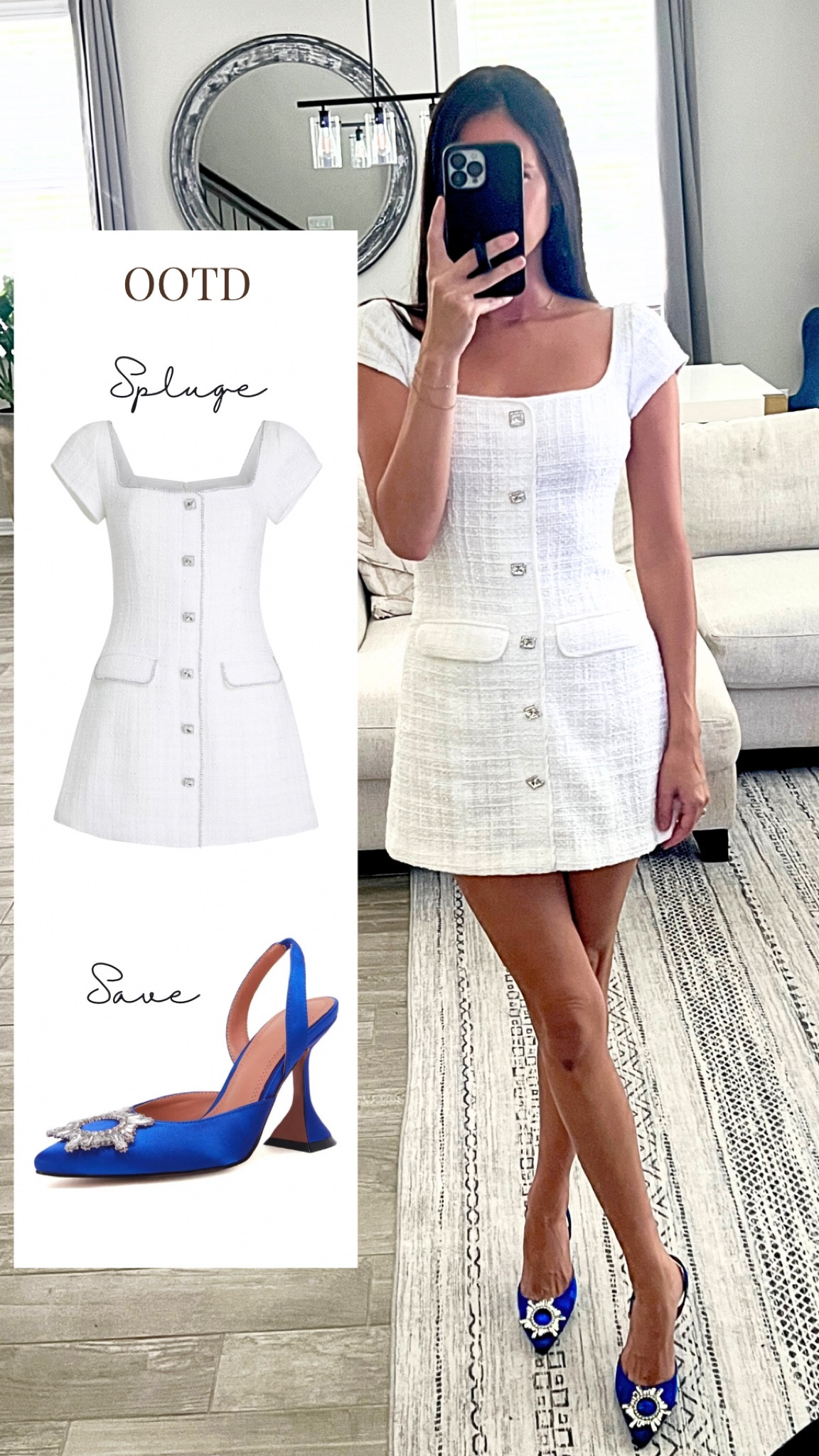 Splurge vs. save pt. 1 🤍💙

I took a size 0 in this dress and should have sized up. Reviews say is runs small and I can confirm 😏

These @amazon heels are a designer dupe and I’m obsessed 💙

#LTKFindsUnder100 #LTKShoeCrush #LTKWedding