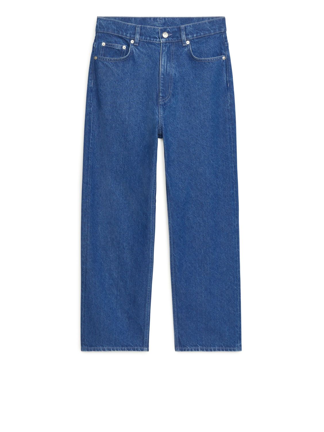 STRAIGHT CROPPED Jeans - Blue | ARKET (US&UK)