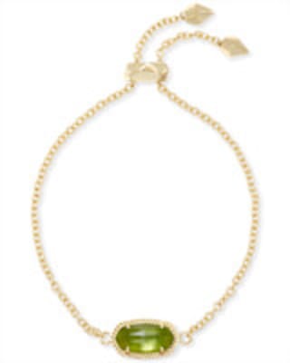 Elaina Gold Adjustable Chain Bracelet in London Blue Glass | Kendra Scott | Kendra Scott