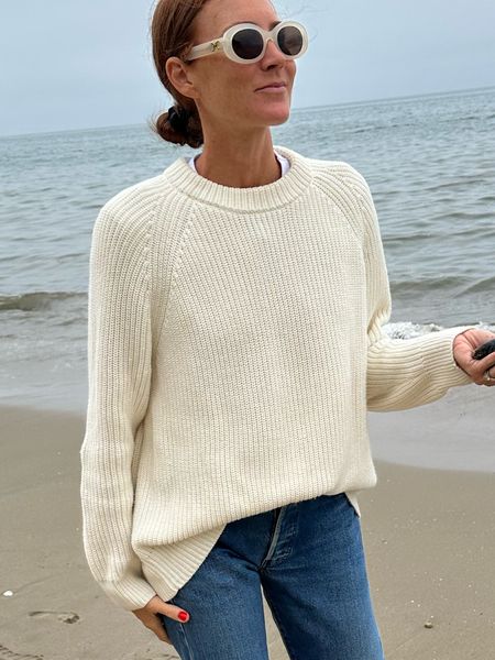 Most worn summer knit, Jenni Kayne oversized fisherman. Wearing the XS here. 
Code: SAMANTHA15

#LTKSeasonal #LTKFind #LTKstyletip