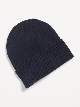 Wide-Cuff Ribbed Beanie for Men | Old Navy (US)