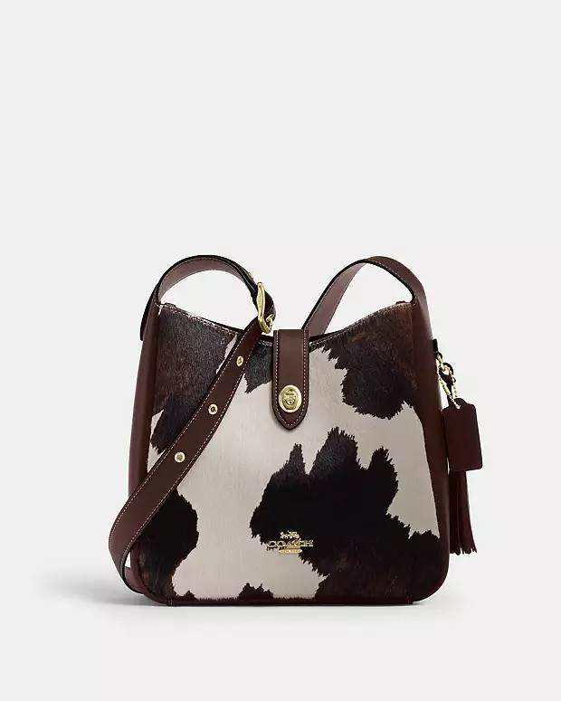 Hadley Convertible Crossbody Bag With Cow Print And Tassel | Coach Outlet US