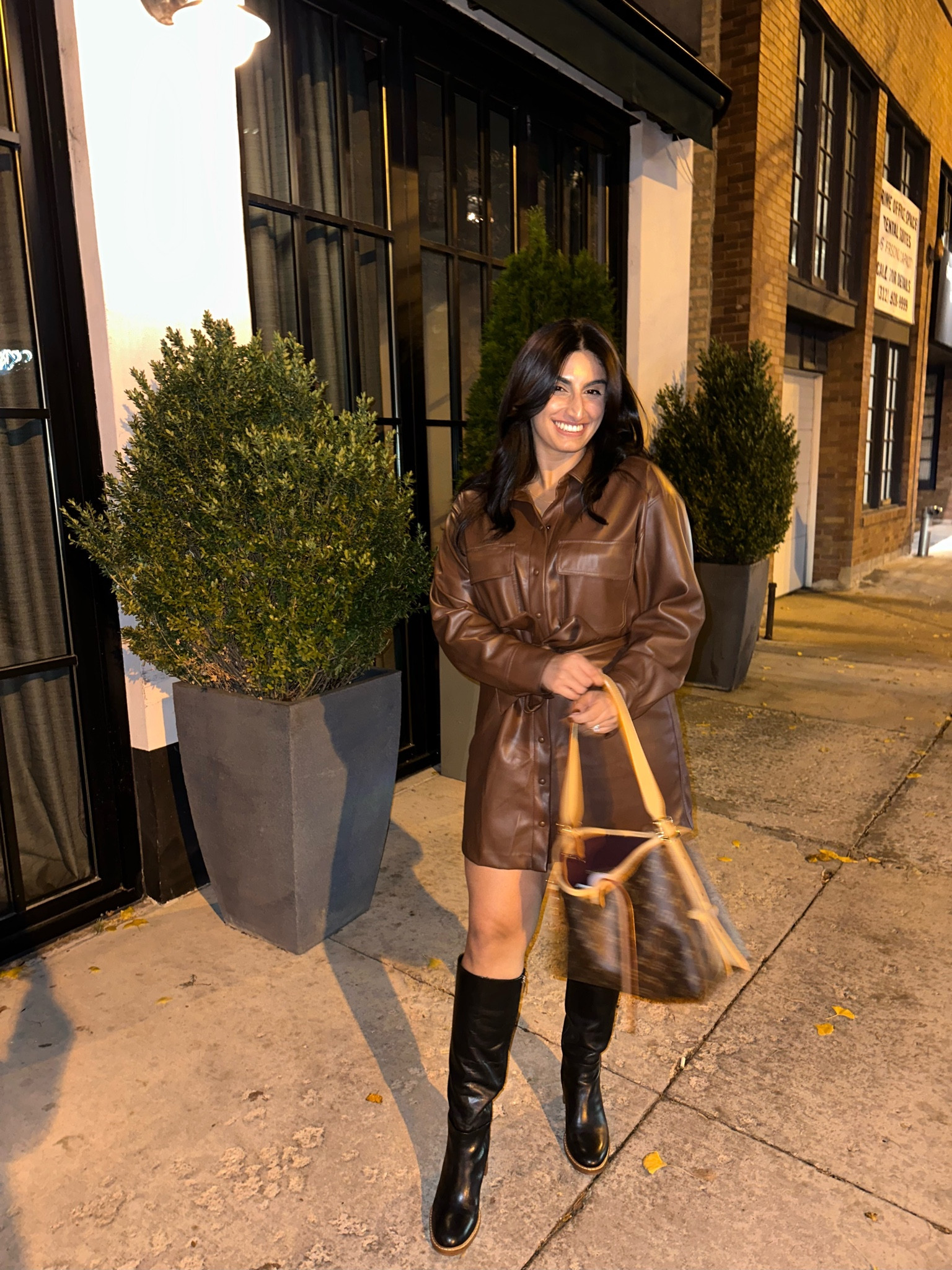 The Abercrombie brown leather dress as a dress this time (and not a long jacket!) paired with my fave Marc Fisher boots (currently on sale @ DSW!) 

#LTKSeasonal #LTKStyleTip #LTKWorkwear