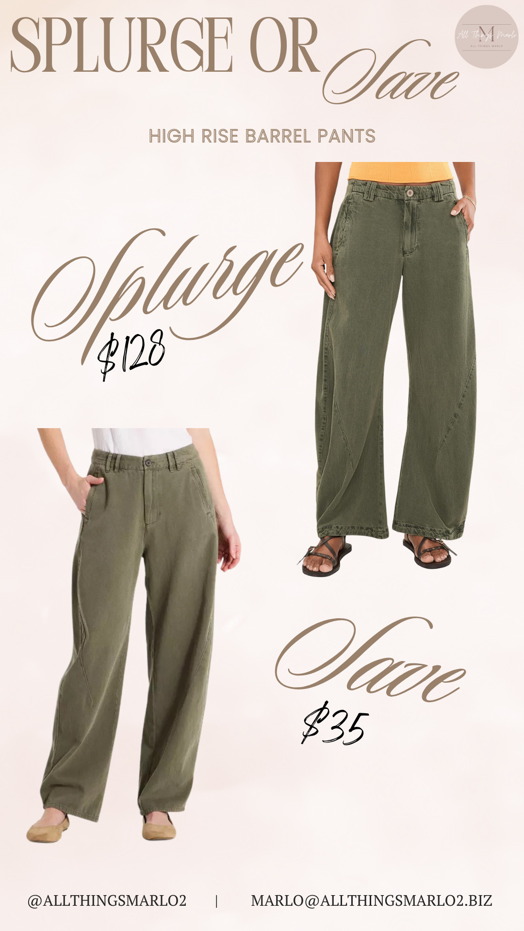 High Rise Barrel Pants 

 #LTKSeasonal #LTKWorkwear #LTKTravel