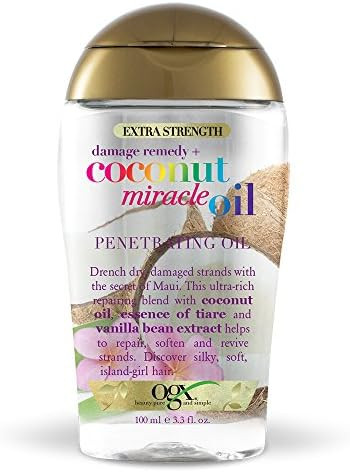 OGX Extra Strength Damage Remedy + Coconut Miracle Oil Penetrating Hair Oil Treatment, Extra Hydrati | Amazon (US)