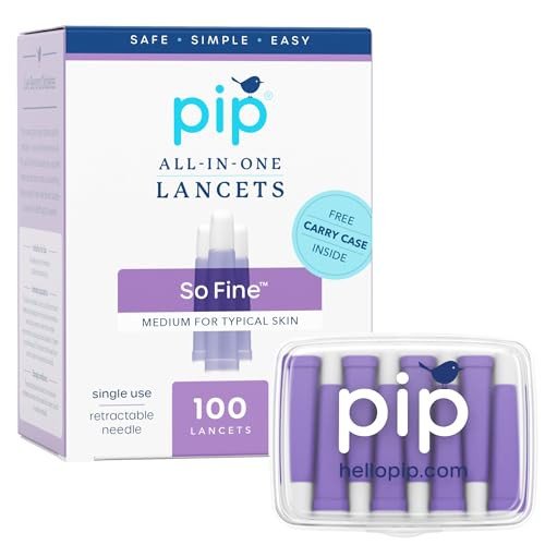 Pip Lancets | All-in-One 30G-1.6mm Safety Lancets | Sensitive Fingerstick for Blood Sugar Monitor... | Amazon (US)